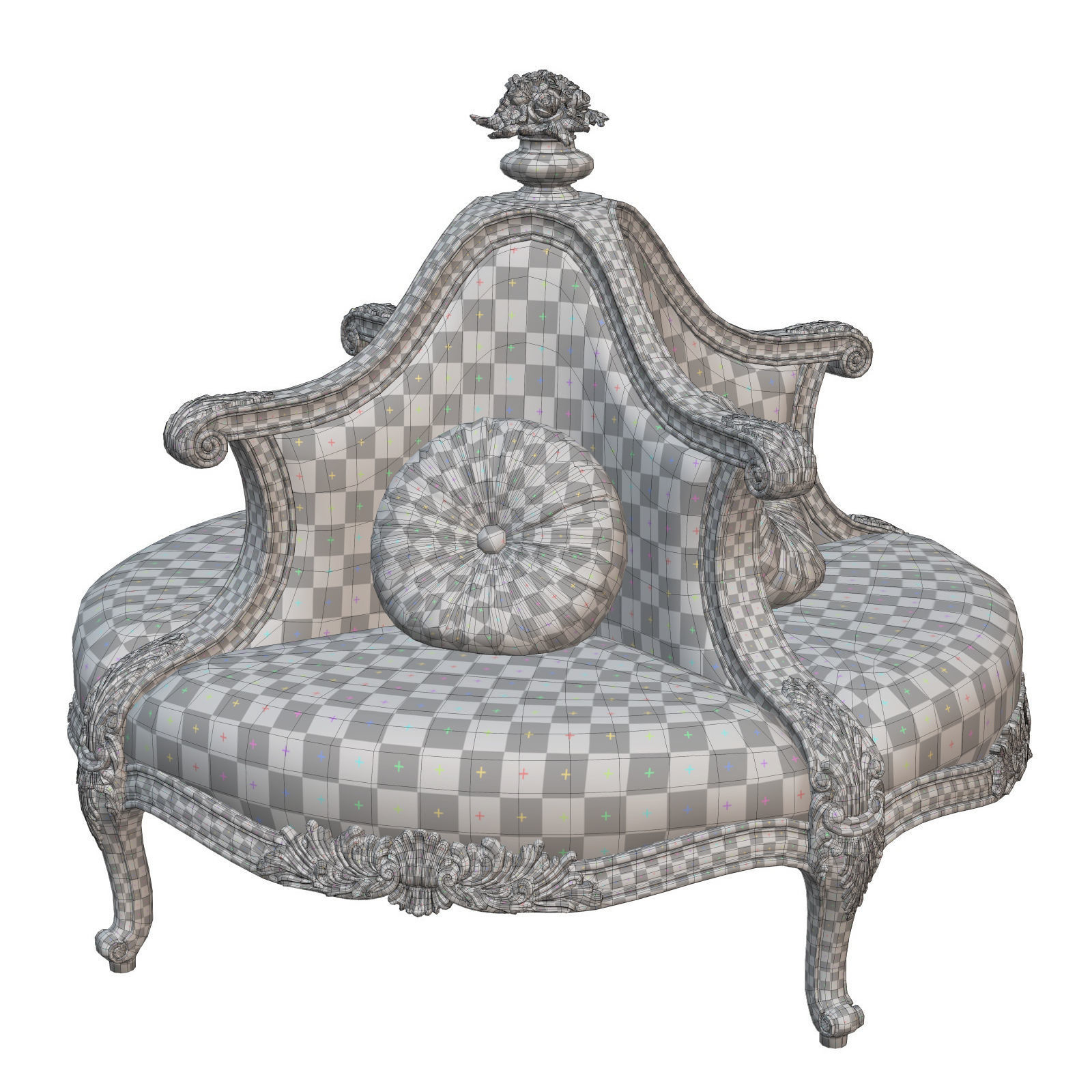 Jumbo Collection Round sofa ASS 105 3D model_2