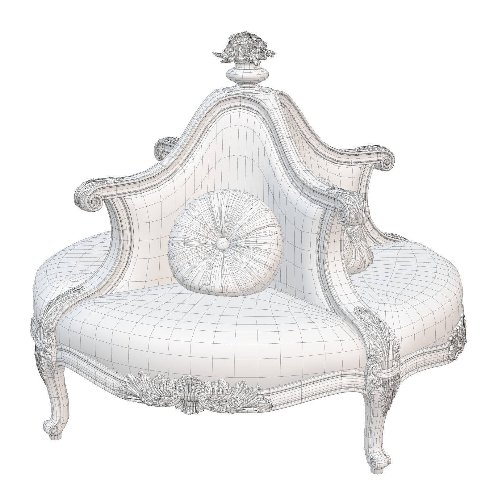 Jumbo Collection Round sofa ASS 105 3D model_1