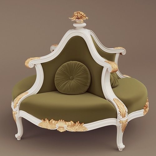 Jumbo Collection Round sofa ASS 105 3D model