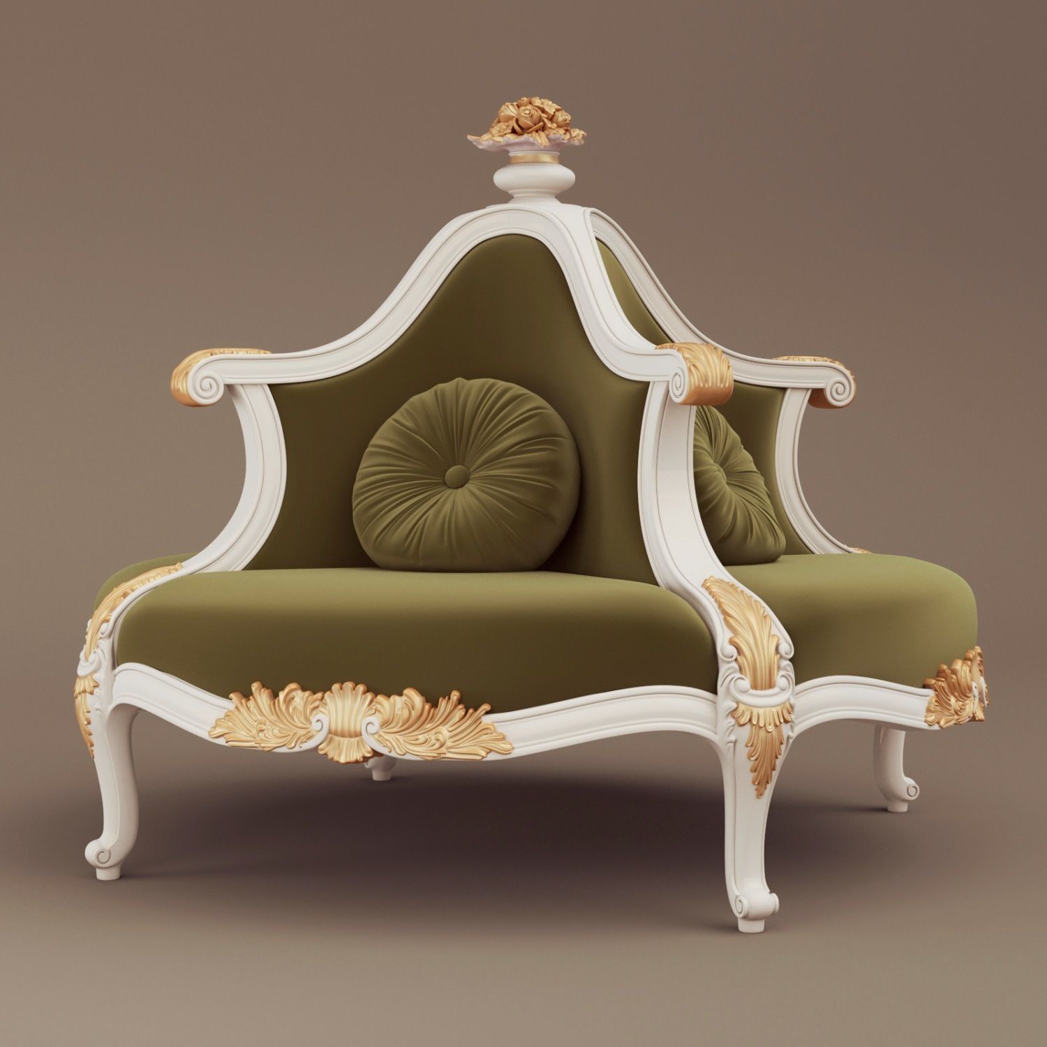 Jumbo Collection Round sofa ASS 105 3D model_8