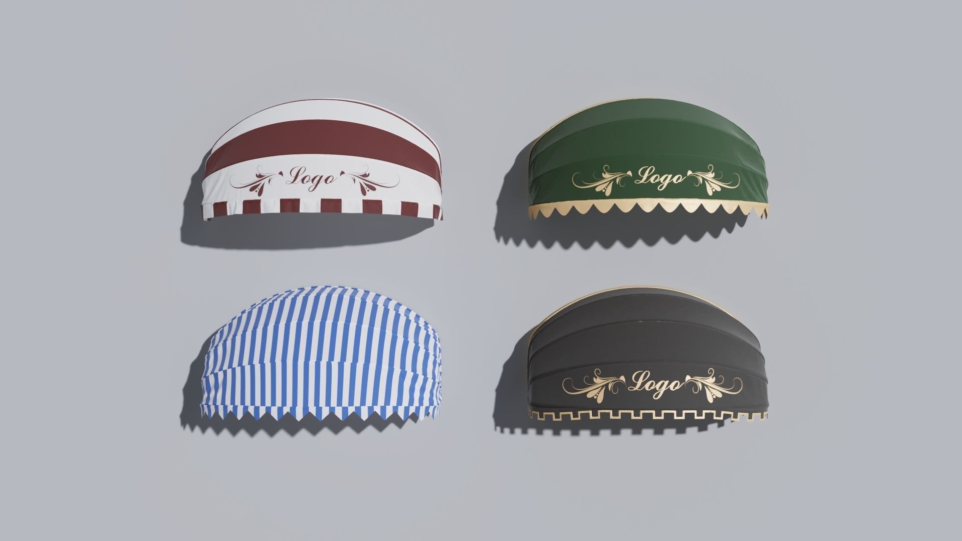 Sun protection awnings 3D model_1