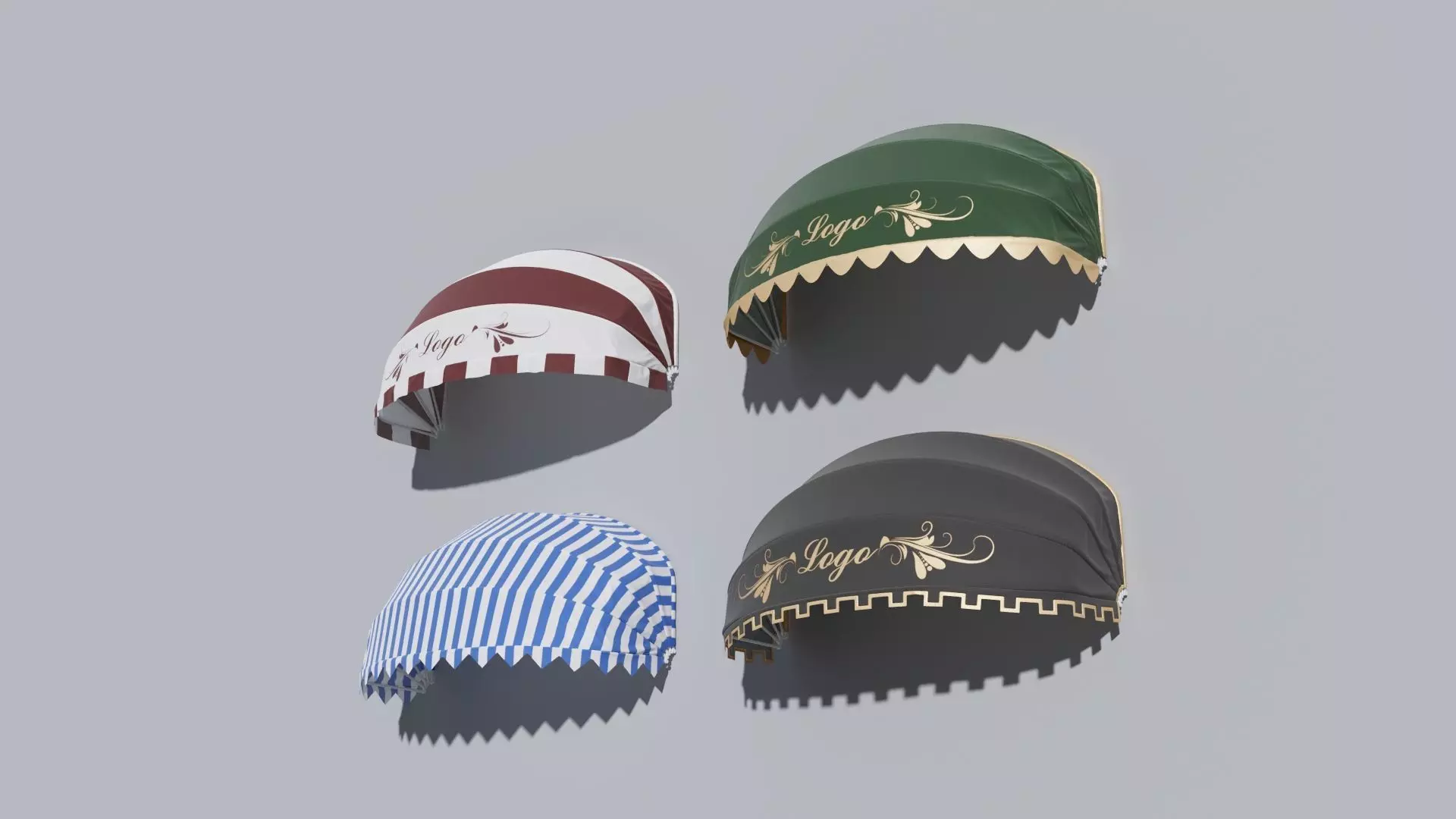 Sun protection awnings 3D model_0