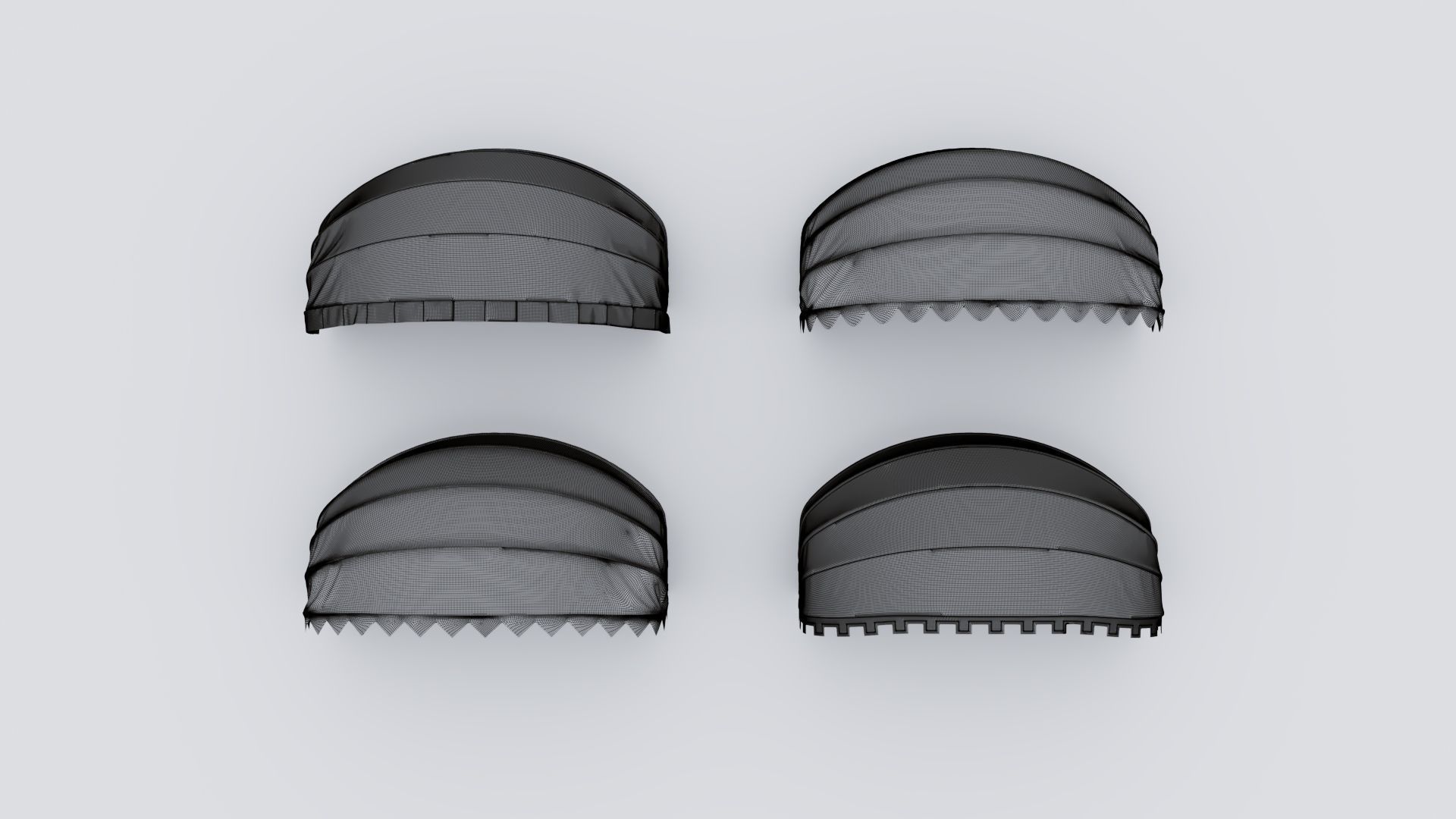 Sun protection awnings 3D model_20