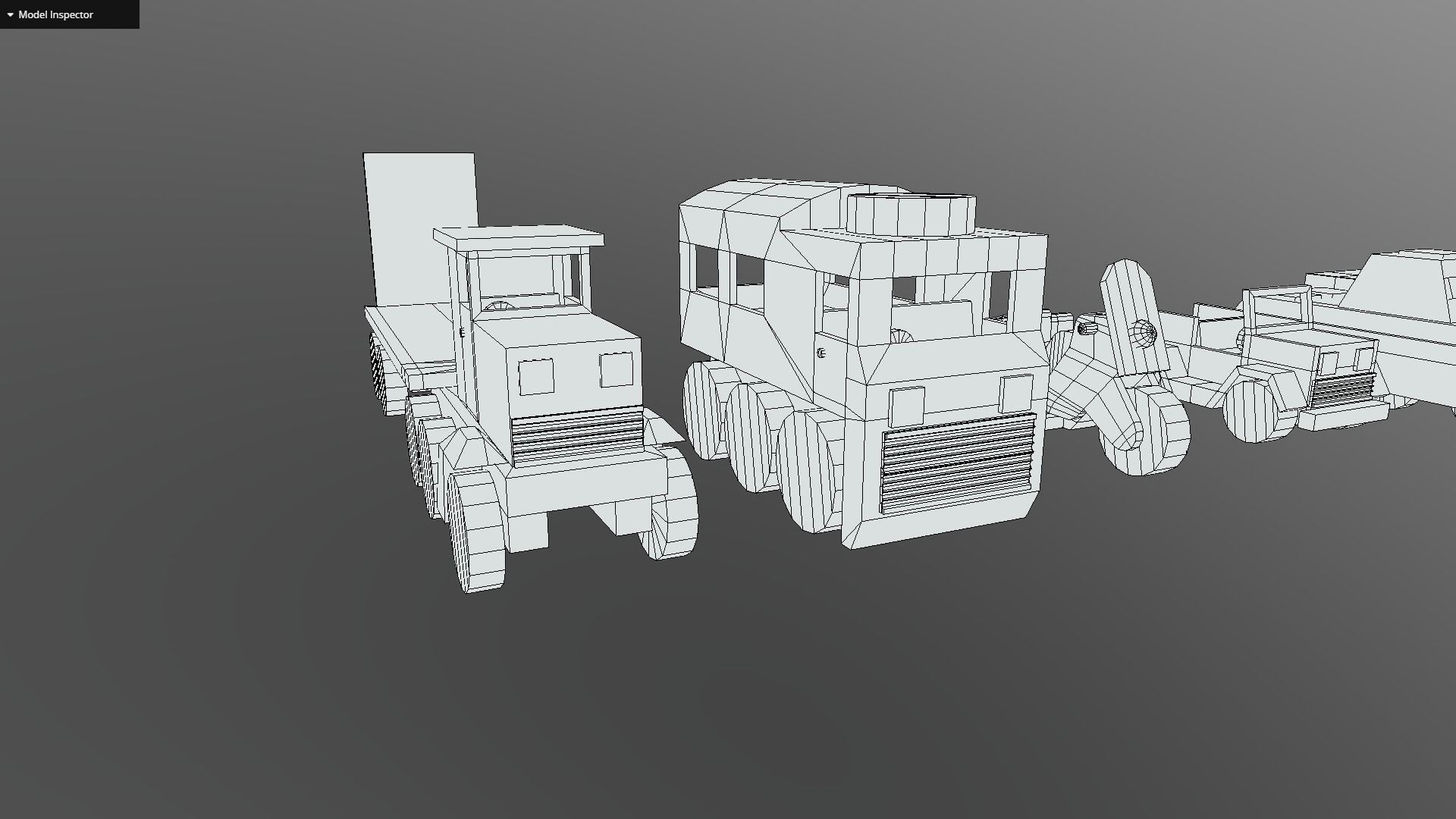 Wooden Toys Vehicle Pack Low-poly 3D model_2