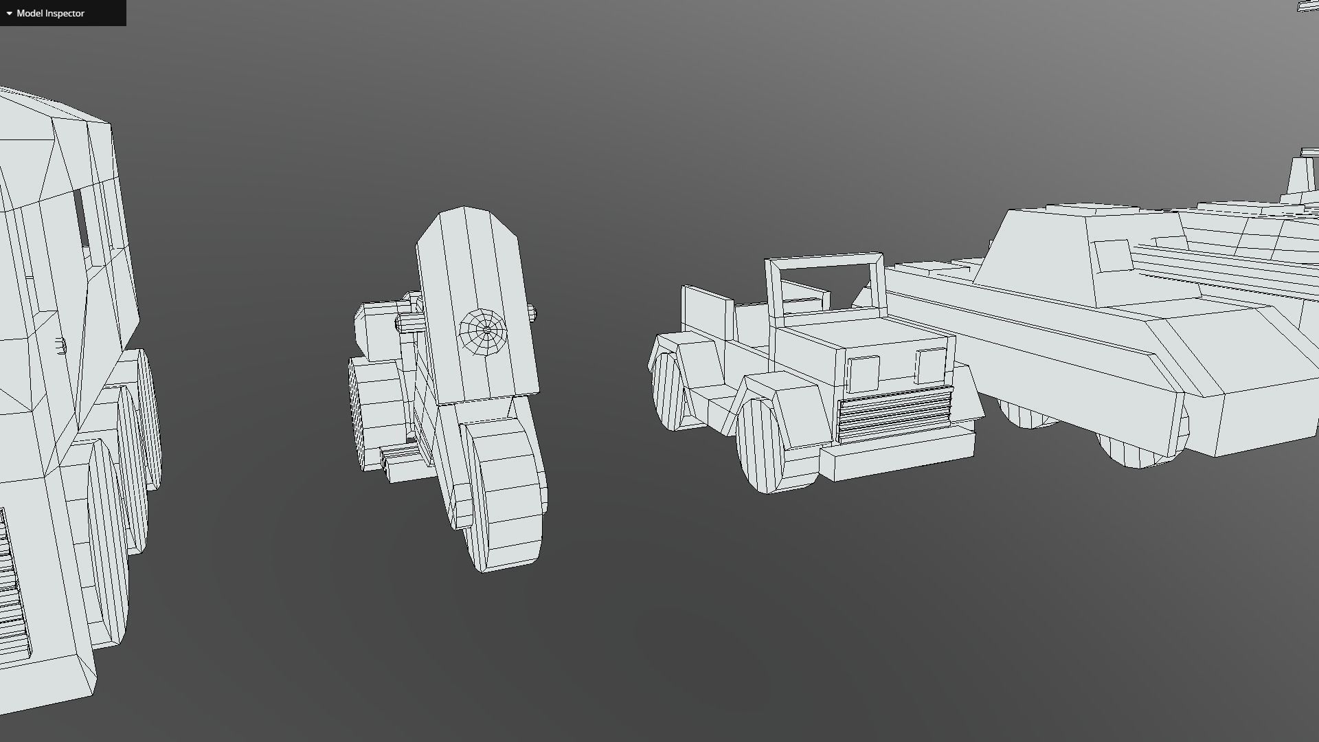 Wooden Toys Vehicle Pack Low-poly 3D model_4