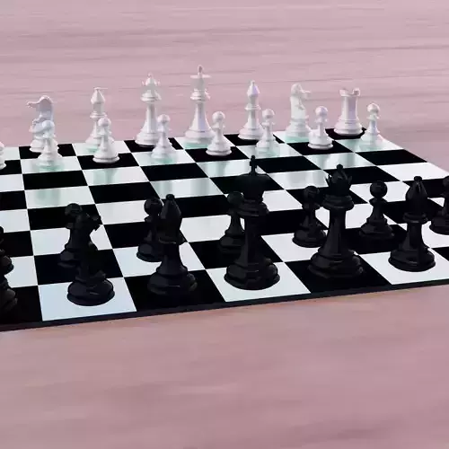 My Chess Game in 3d Low-poly 3D model
