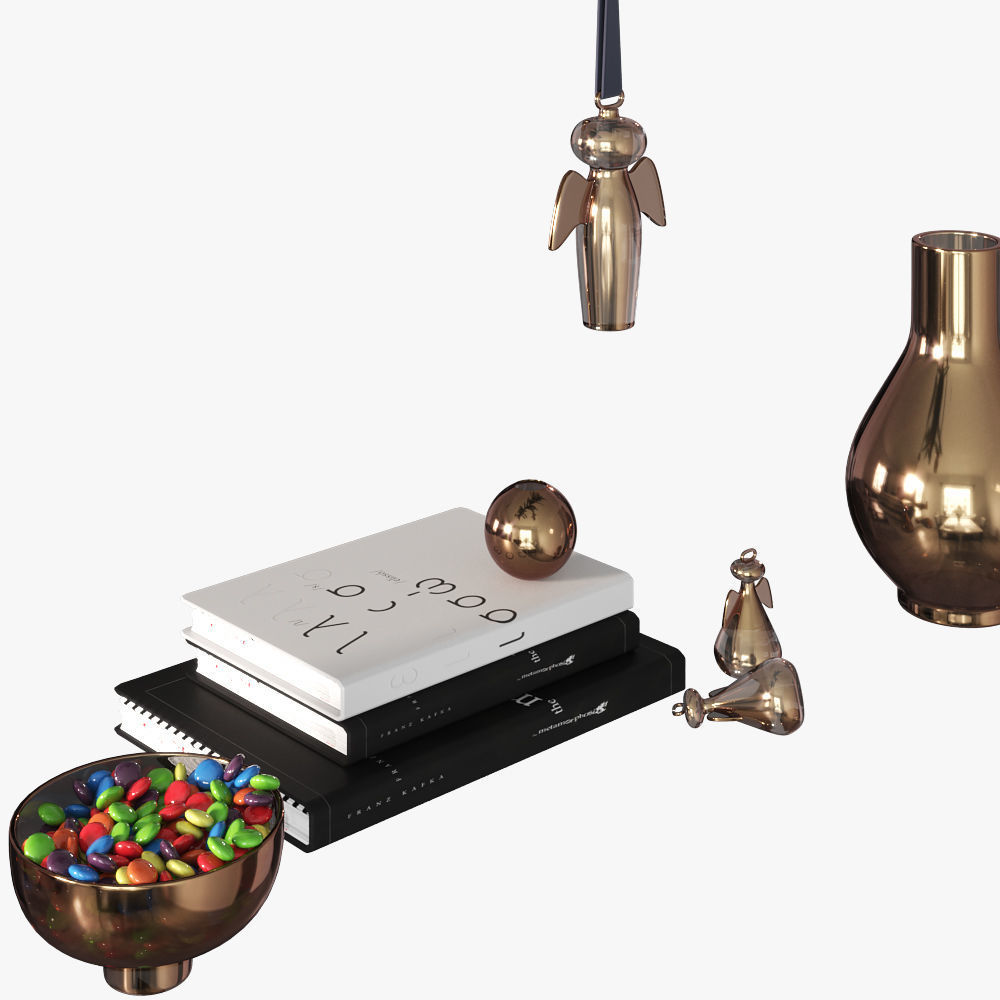 Christmas decorative set 3D model_4