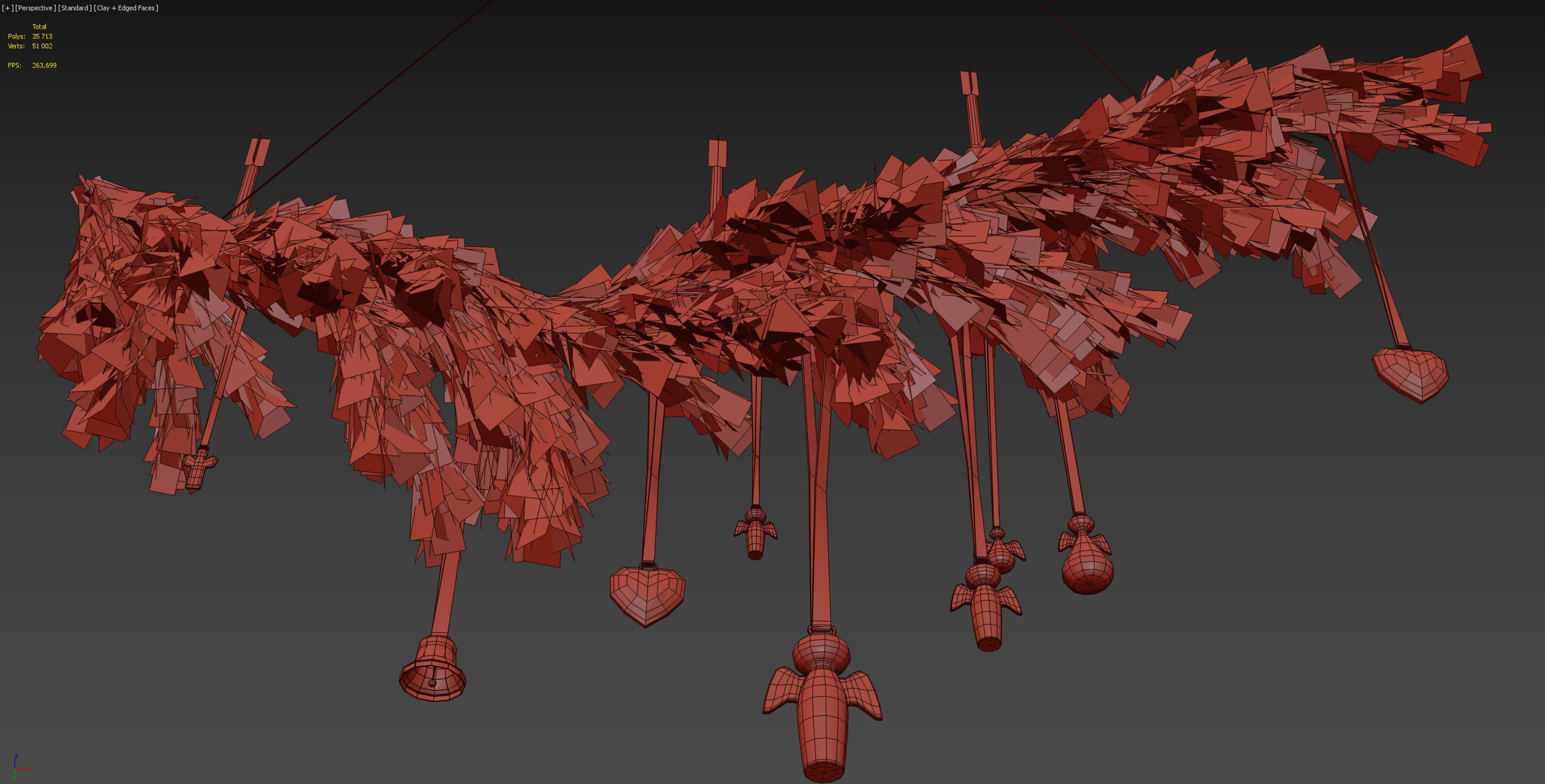 Christmas decorative set 3D model_11