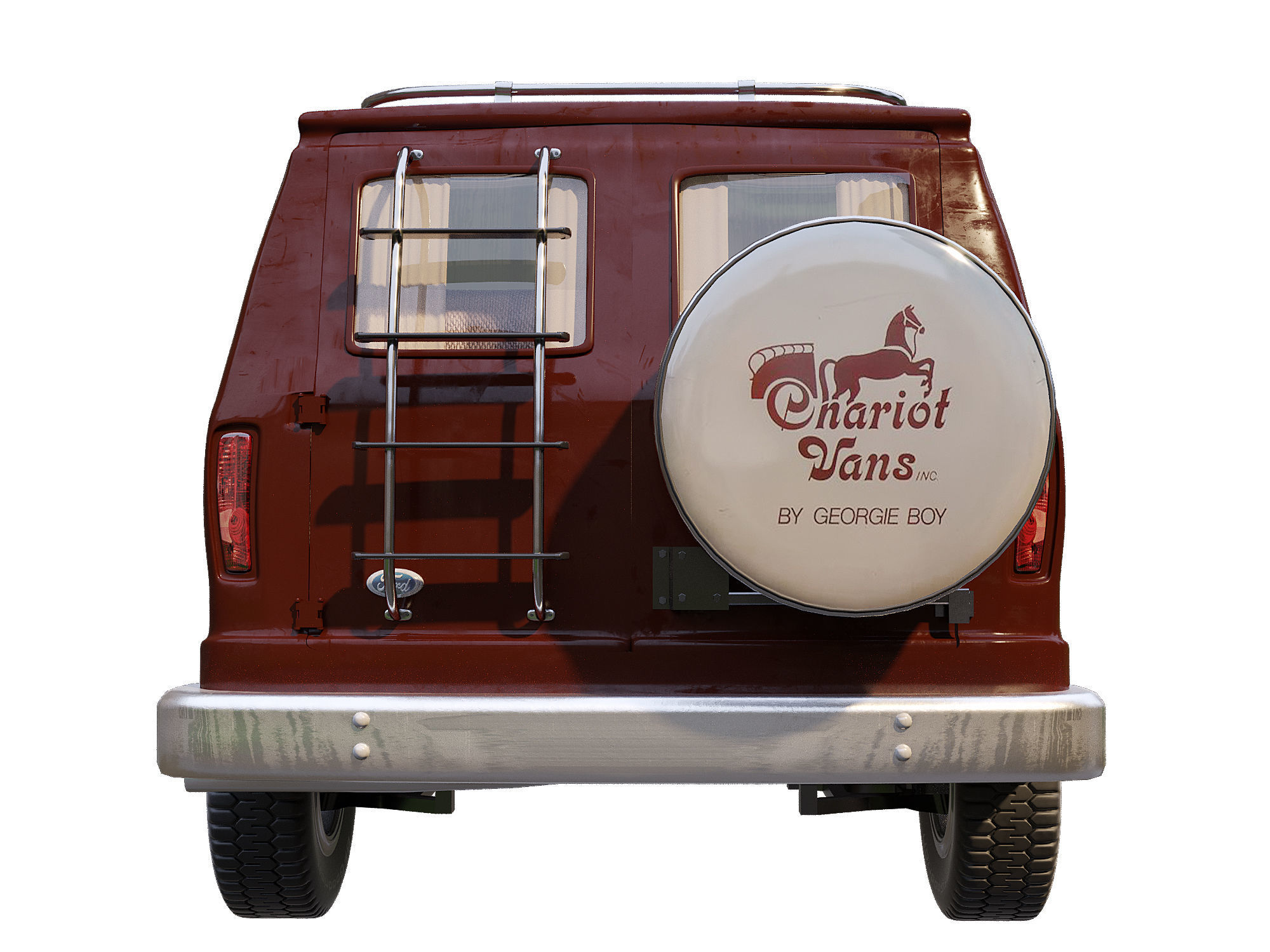 Ford Econoline 1984 3D model_3