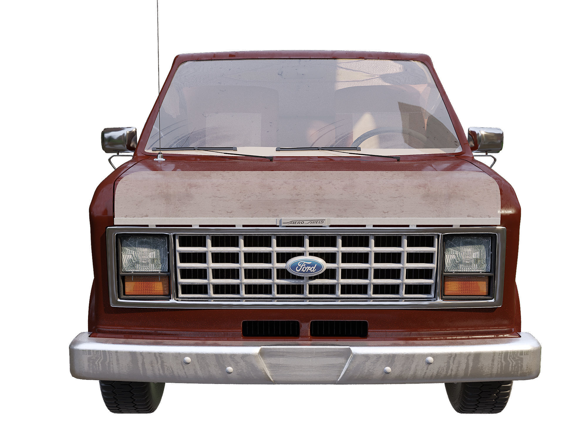 Ford Econoline 1984 3D model_4