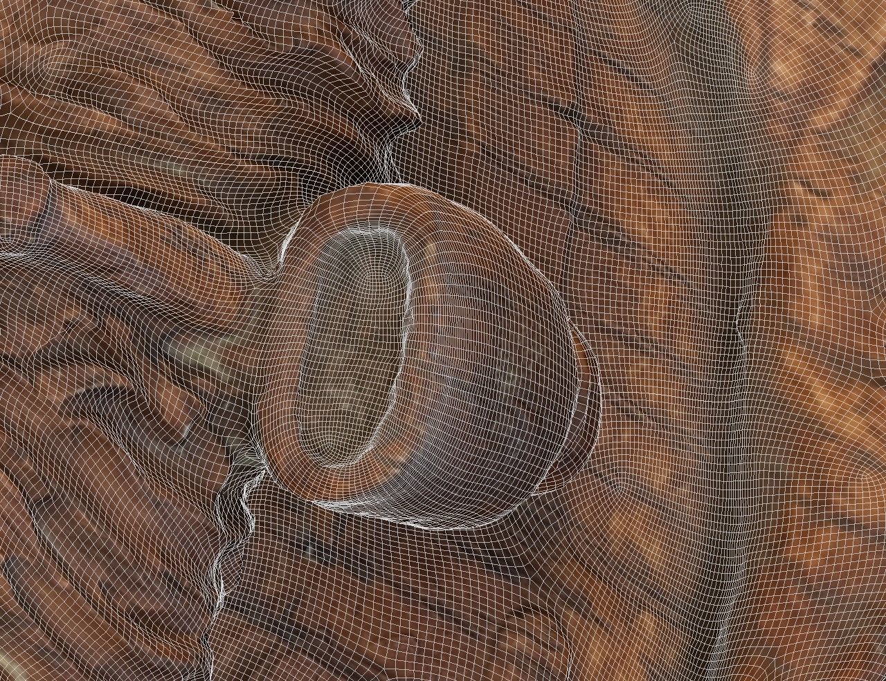 Pipe man pendant Low-poly 3D model_9