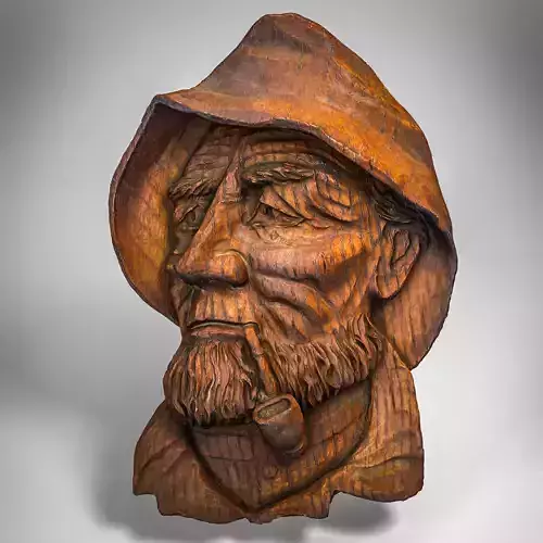 Pipe man pendant Low-poly 3D model