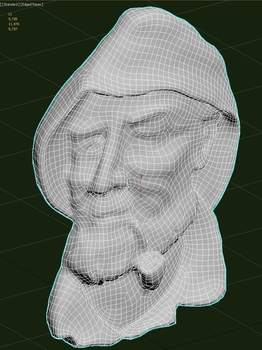 Pipe man pendant Low-poly 3D model_17