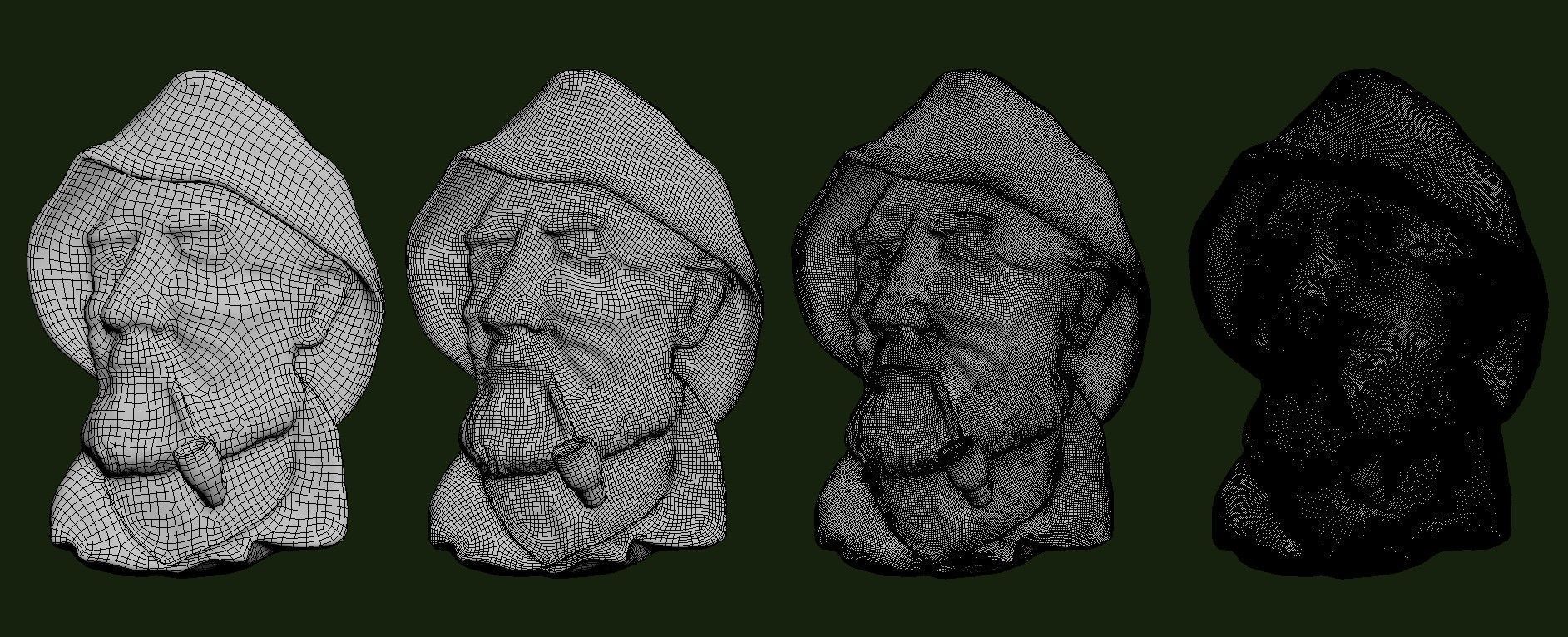 Pipe man pendant Low-poly 3D model_29