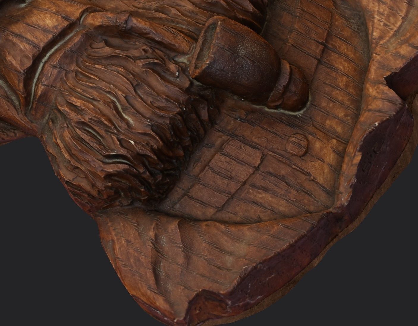 Pipe man pendant Low-poly 3D model_12