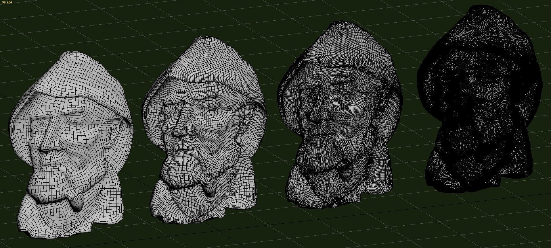 Pipe man pendant Low-poly 3D model_28