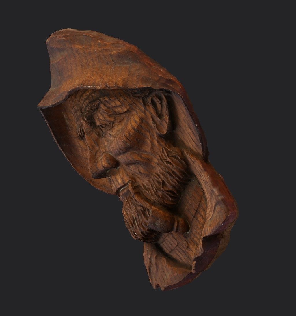 Pipe man pendant Low-poly 3D model_33