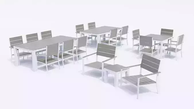 Modern outdoor furniture set