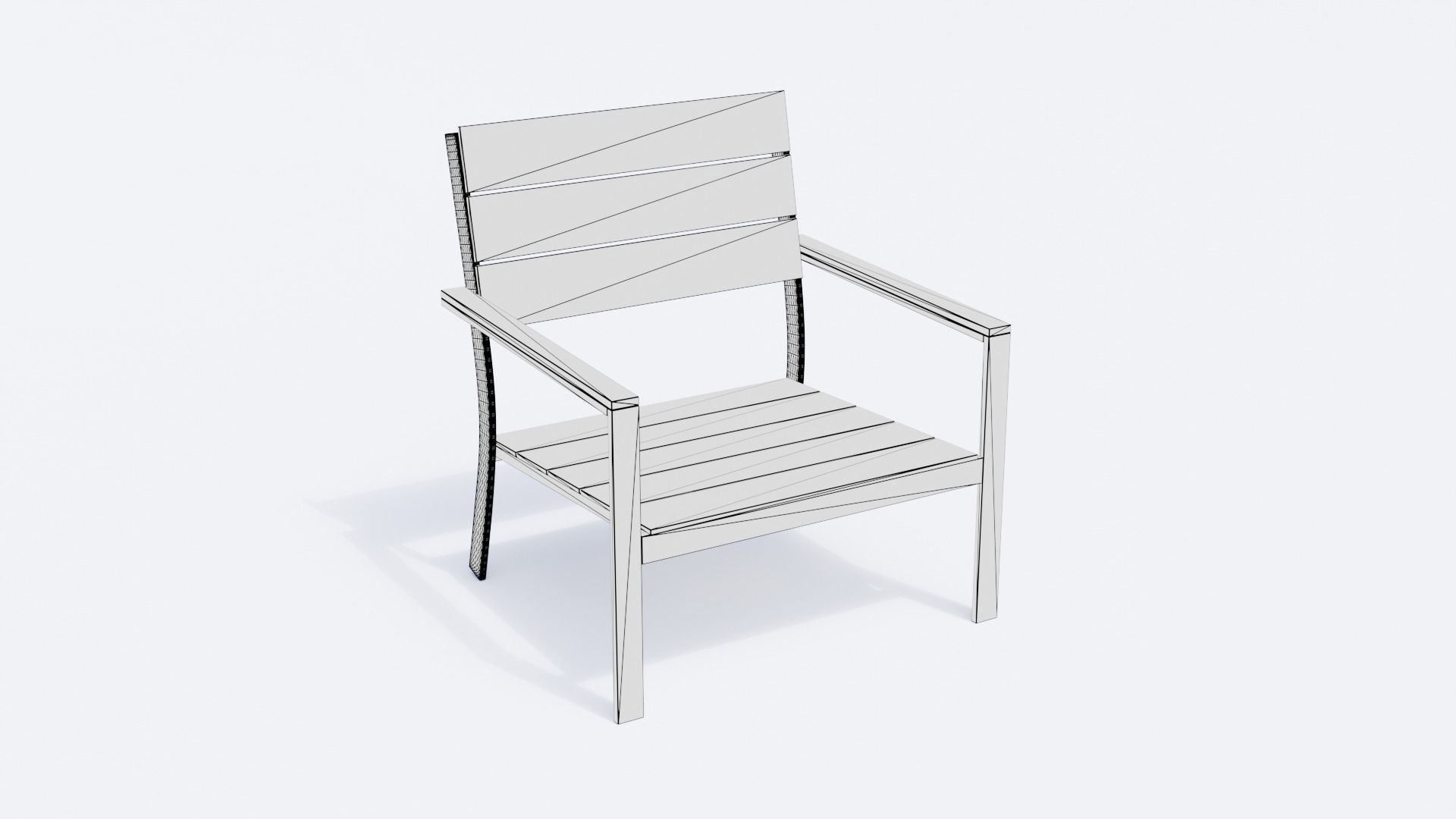 Modern outdoor furniture set 3D model_17