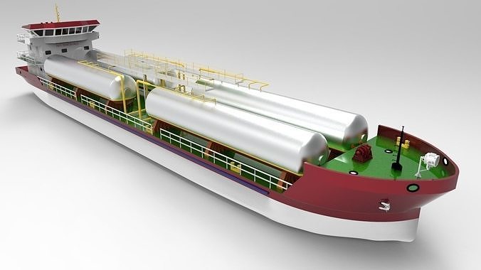 LPG Carrier Vessel 3D model