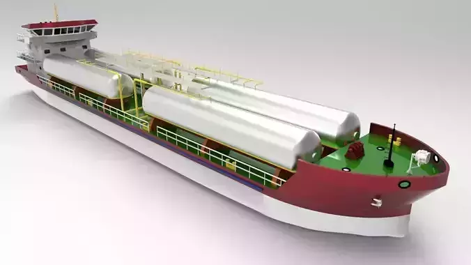 LPG Carrier Vessel 3D model