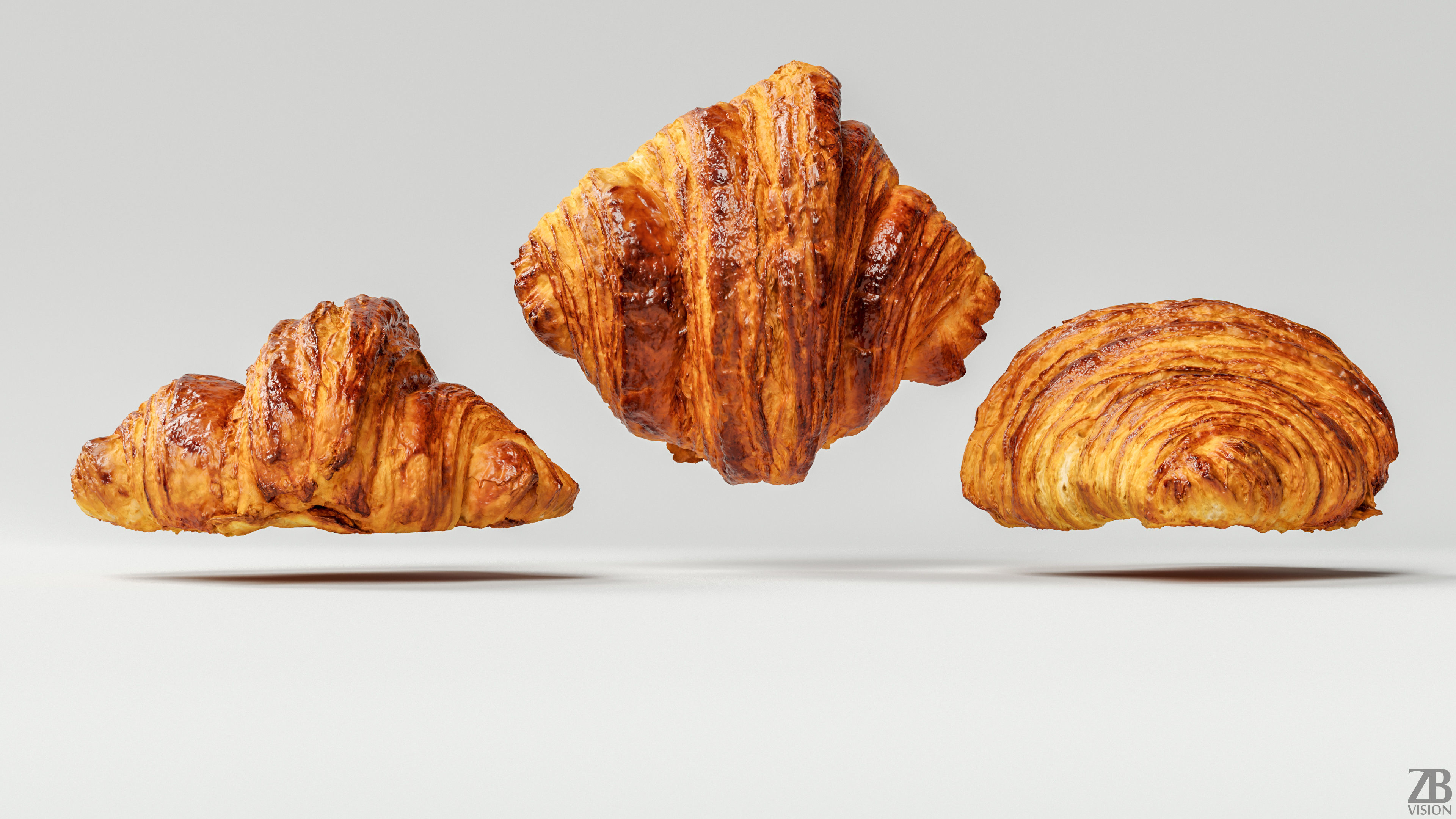 Croissant 3D model_3