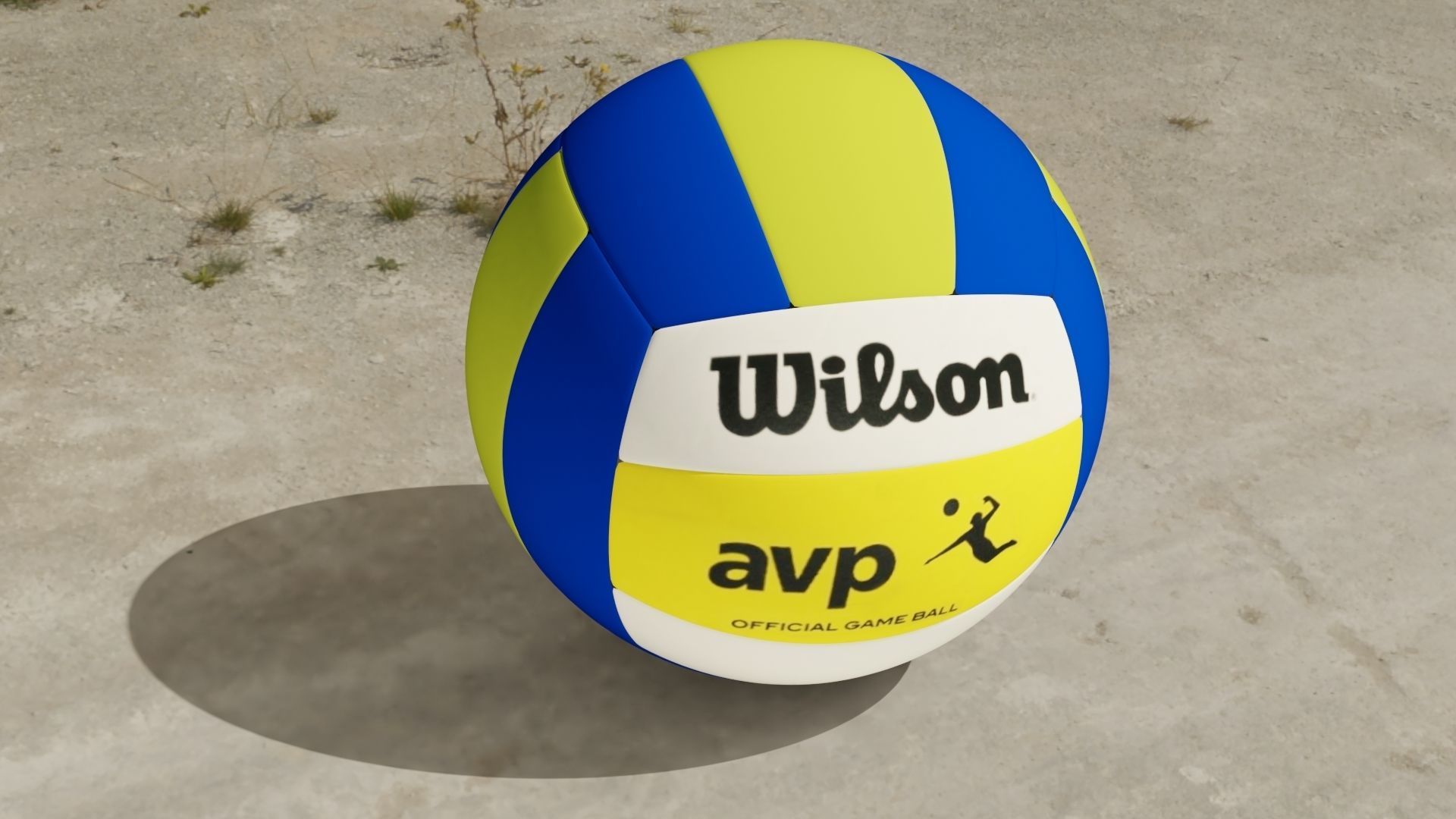 3d models of a volley ball Low-poly 3D model_11