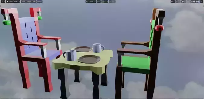 Table and chairs
