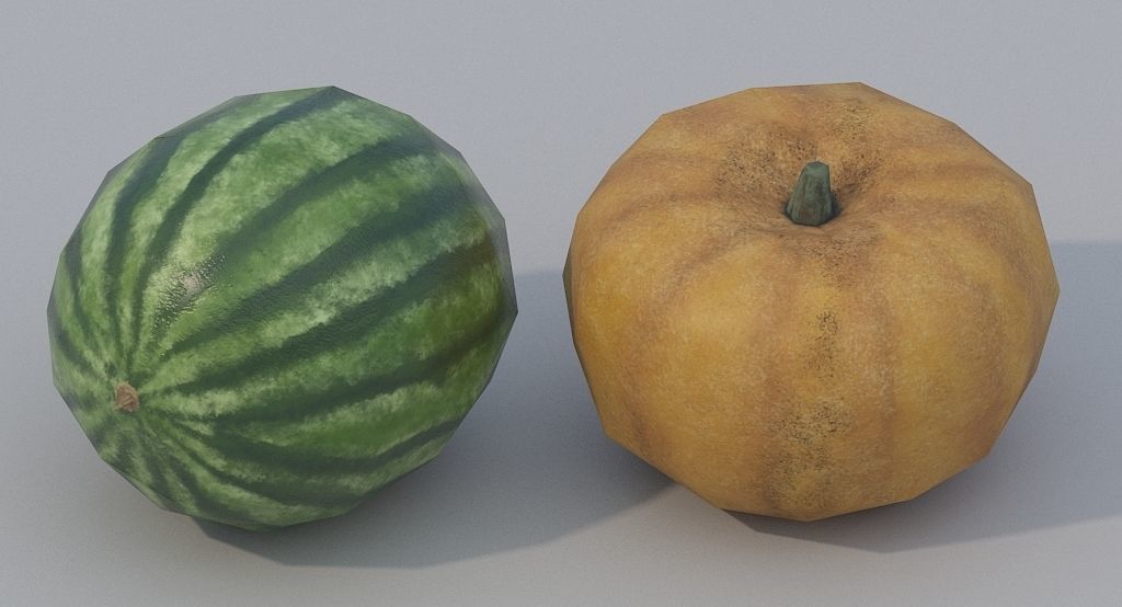 Fruits and Vegetables PBR Low-poly 3D model_9