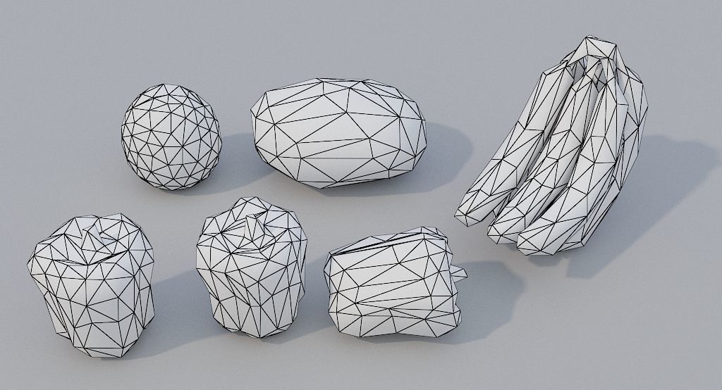 Fruits and Vegetables PBR Low-poly 3D model_13