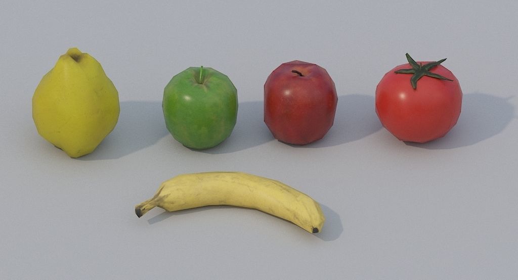 Fruits and Vegetables PBR Low-poly 3D model_7