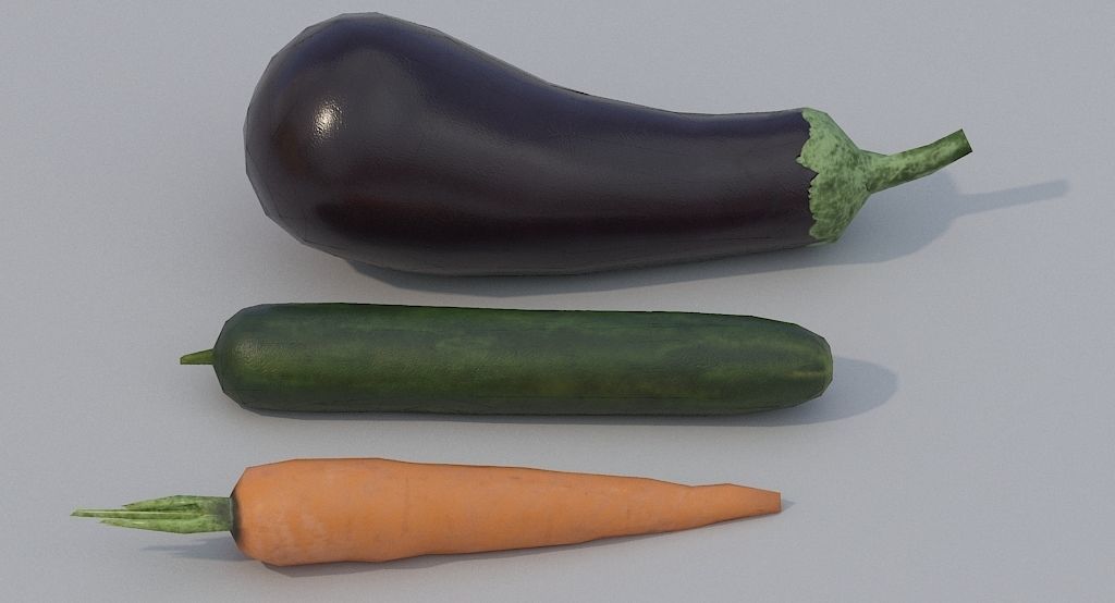 Fruits and Vegetables PBR Low-poly 3D model_8