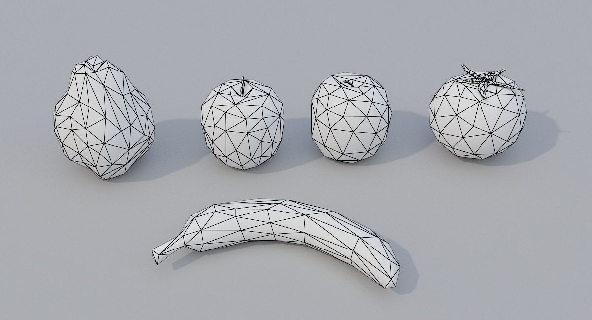 Fruits and Vegetables PBR Low-poly 3D model_10