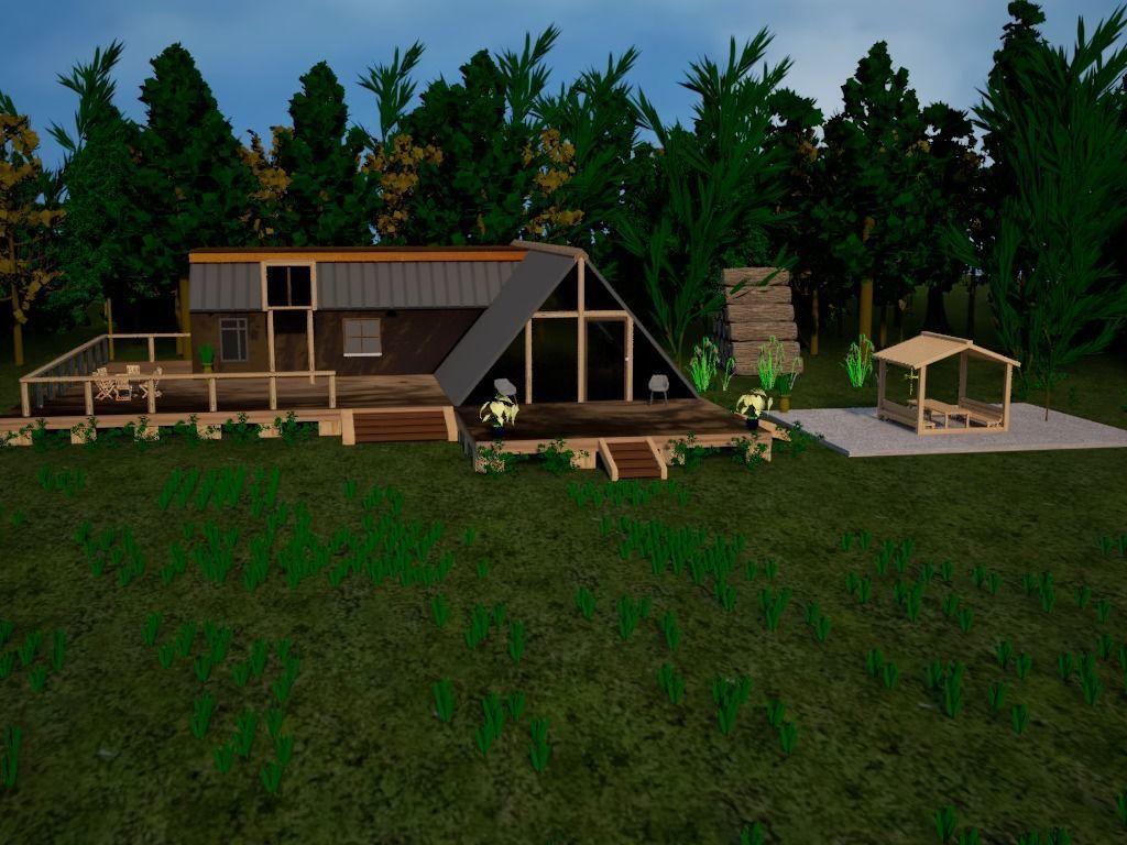 Tiny House 3D model_8