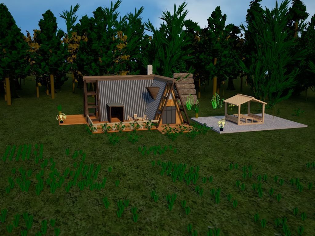 Tiny House 3D model_9