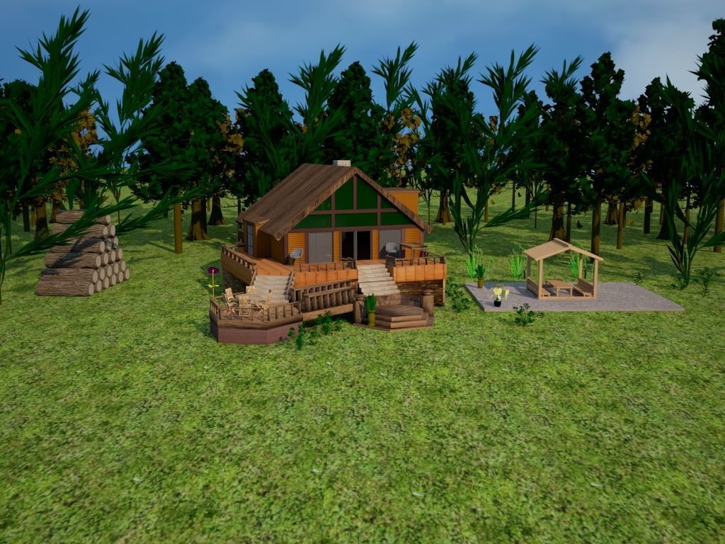 Tiny House 3D model_1