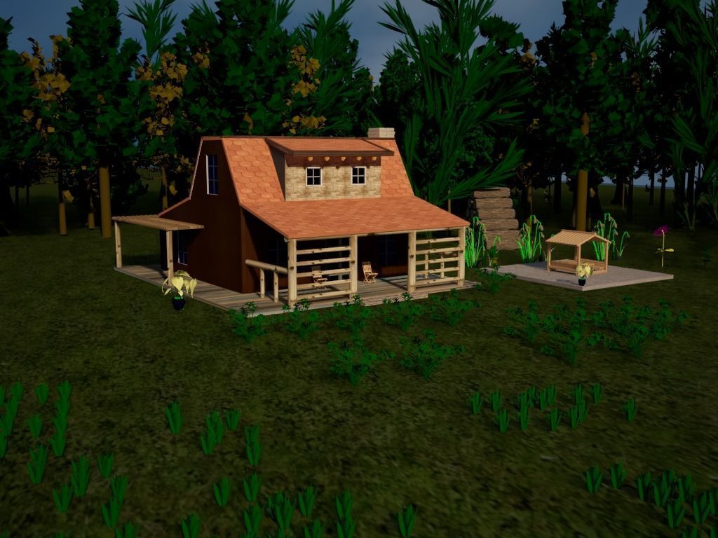 Tiny House 3D model_11