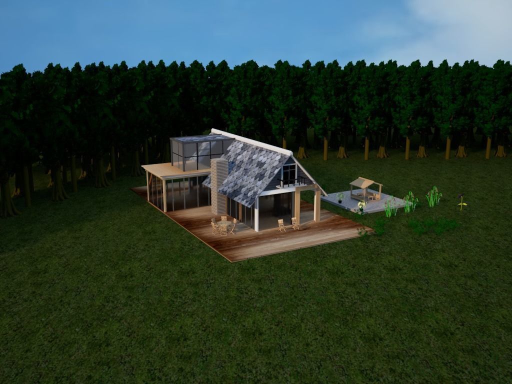 Tiny House 3D model_7
