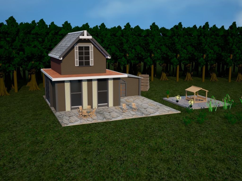 Tiny House 3D model_14