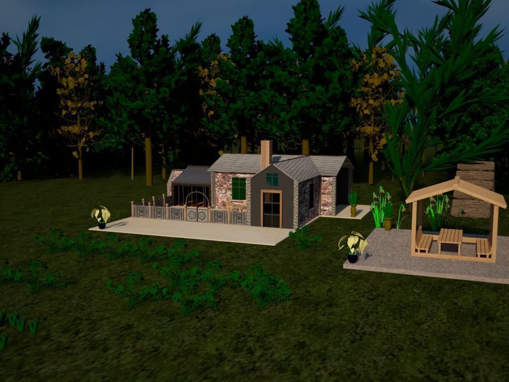Tiny House 3D model_10