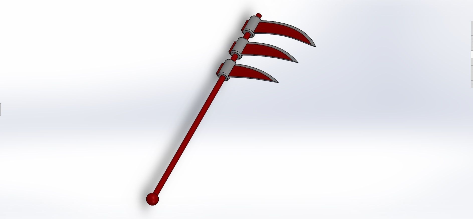 Hidan scythe Naruto  1 to1 3D print model 3D print model_2