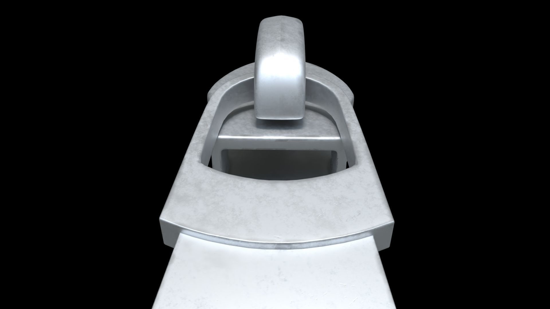 Zipper Puller with Slider  002 Low-poly 3D model_1