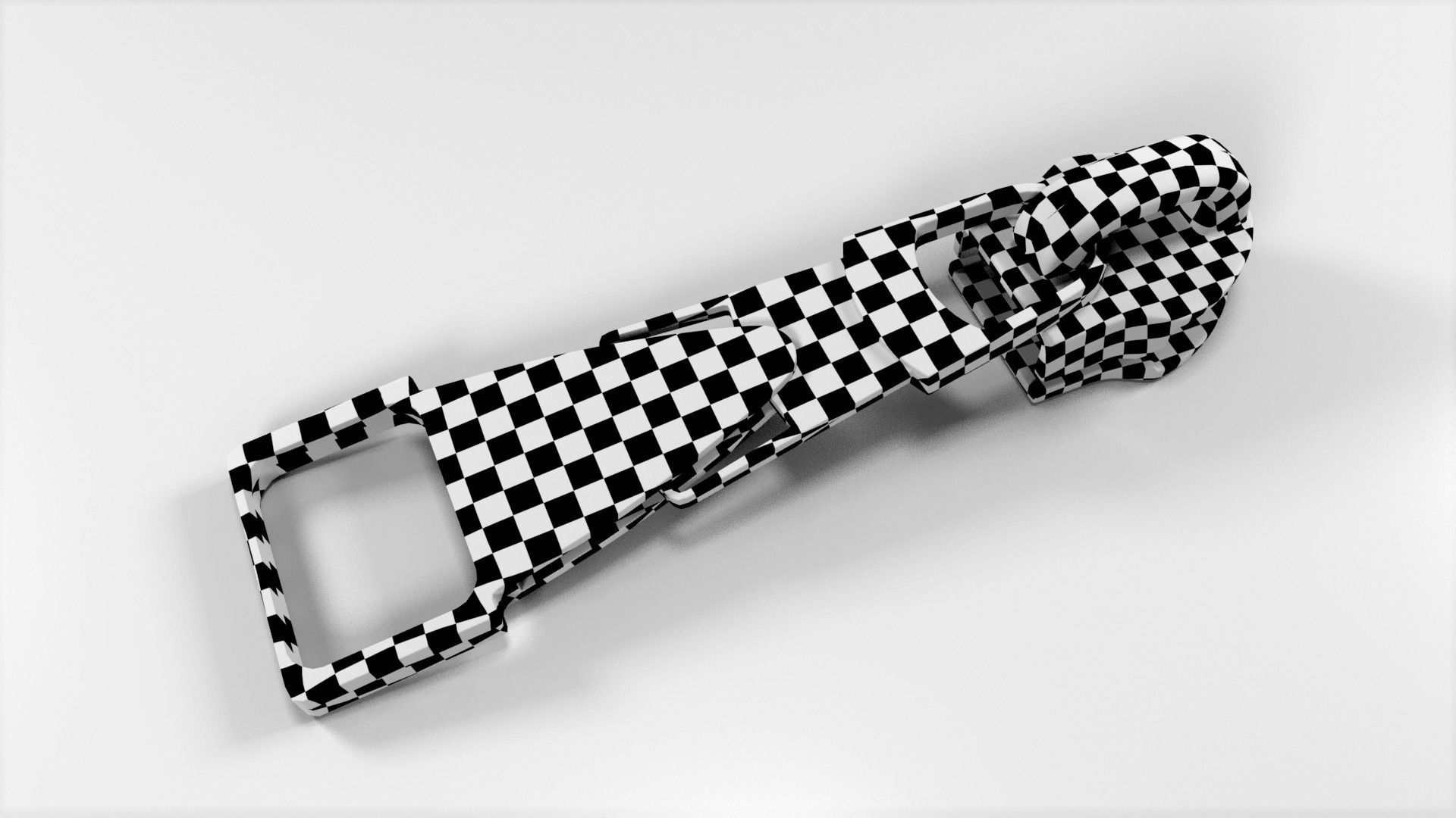 Zipper Puller with Slider  002 Low-poly 3D model_11