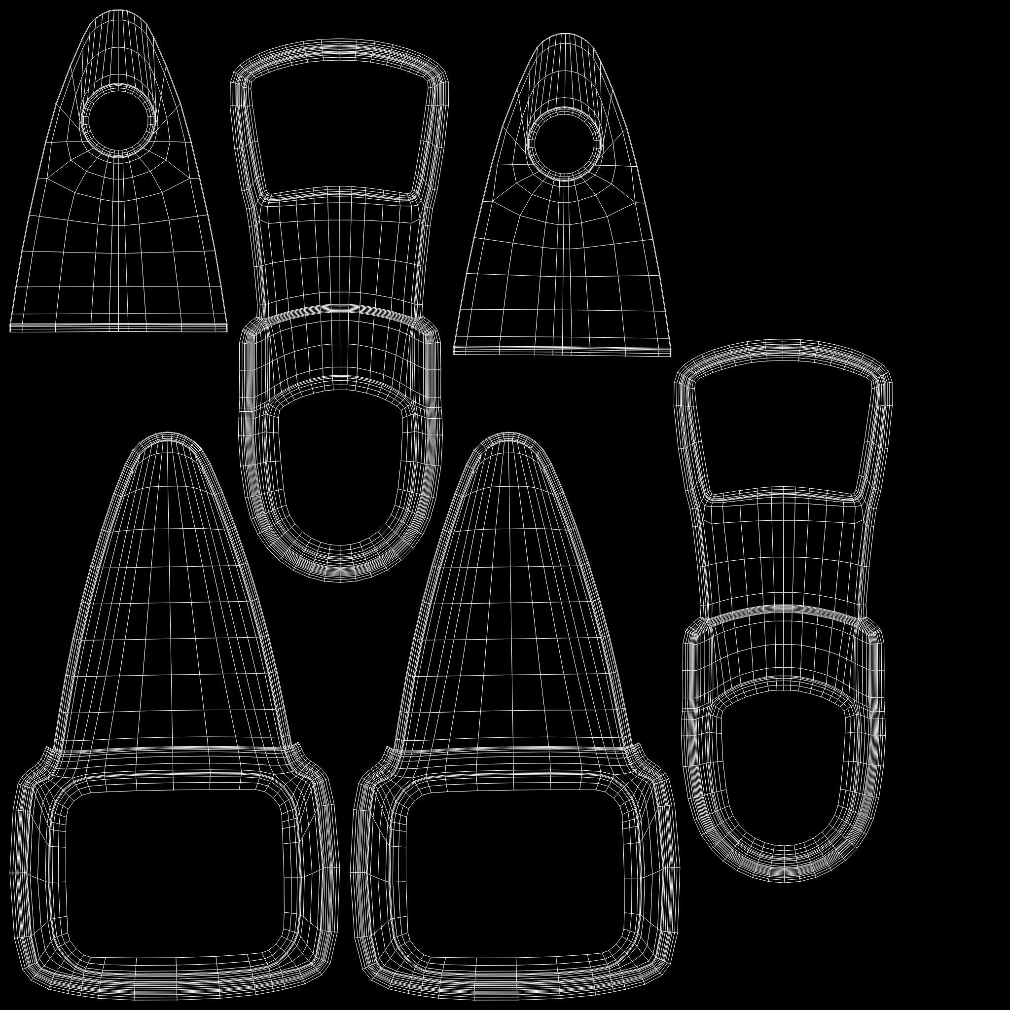 Zipper Puller with Slider  002 Low-poly 3D model_12