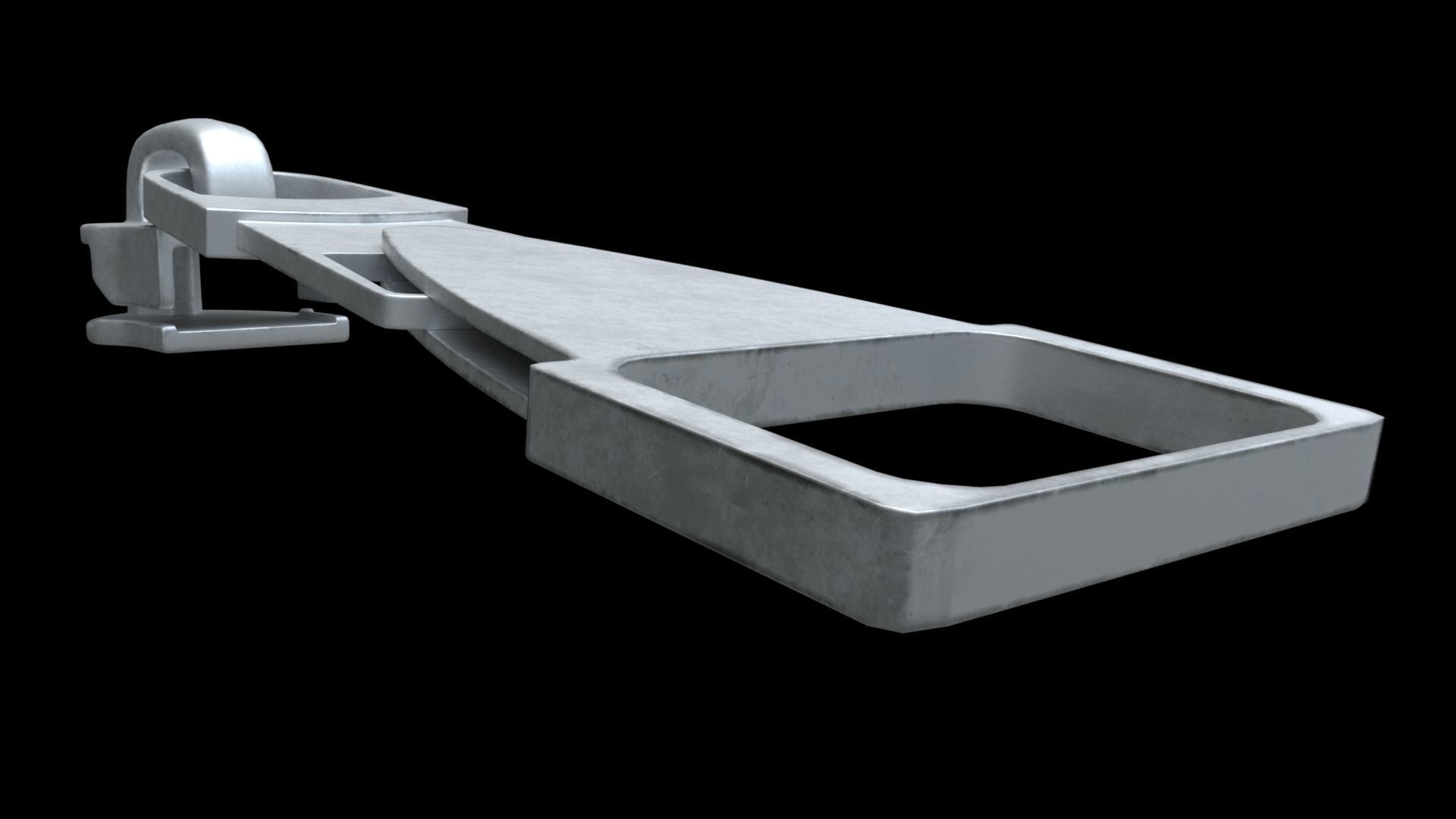 Zipper Puller with Slider  002 Low-poly 3D model_3