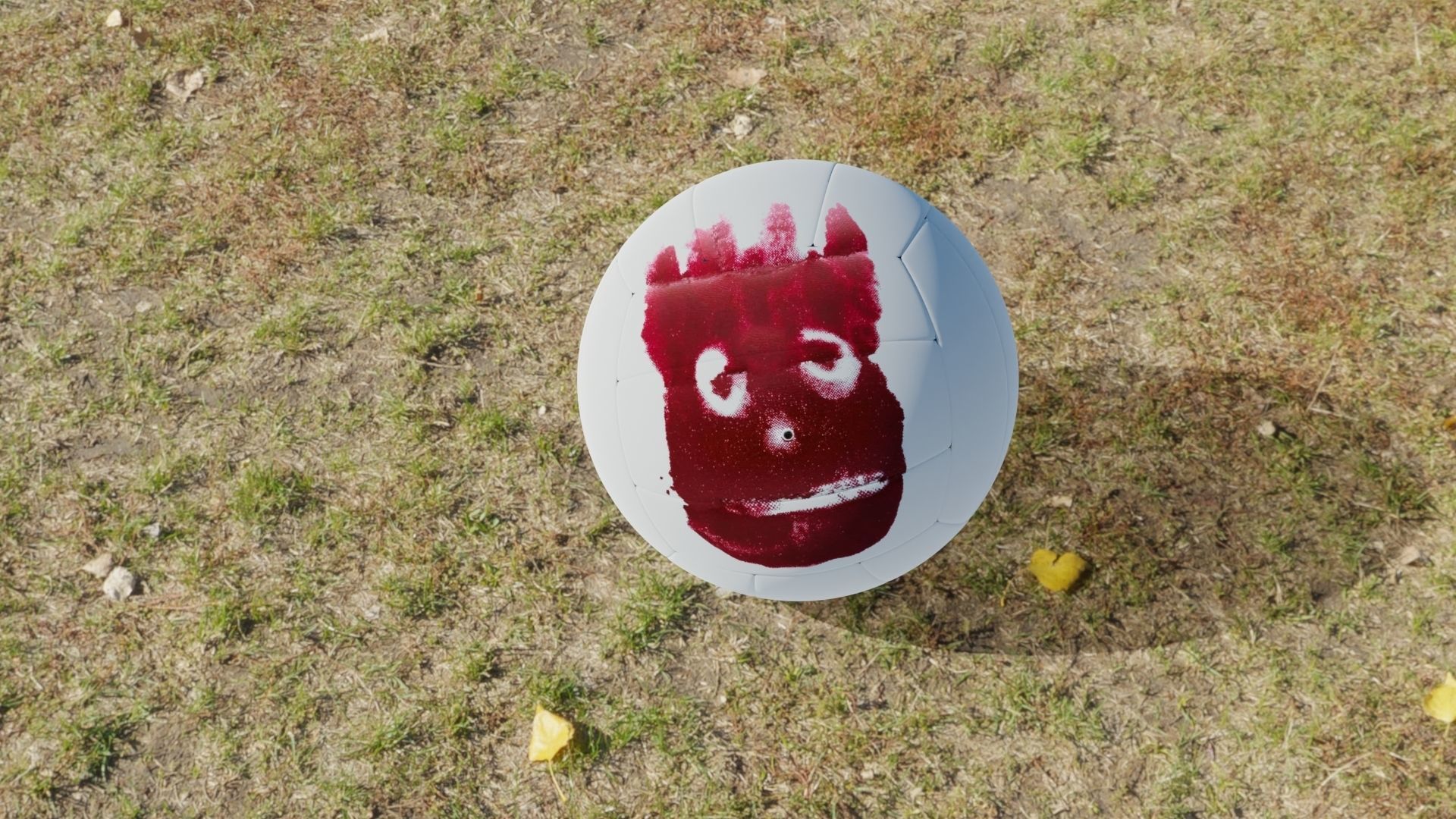 3d model of a Wilson volley ball Low-poly 3D model_9