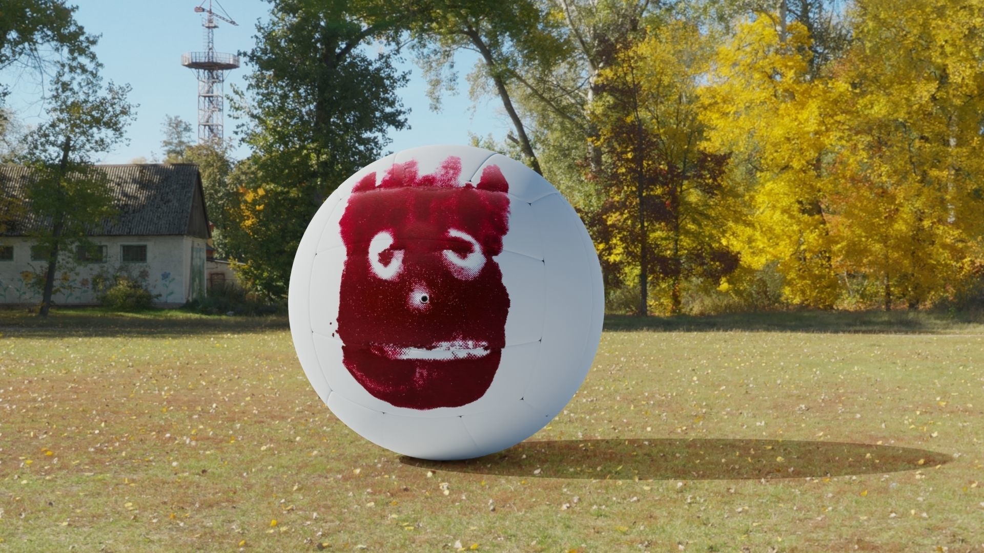 3d model of a Wilson volley ball Low-poly 3D model_8