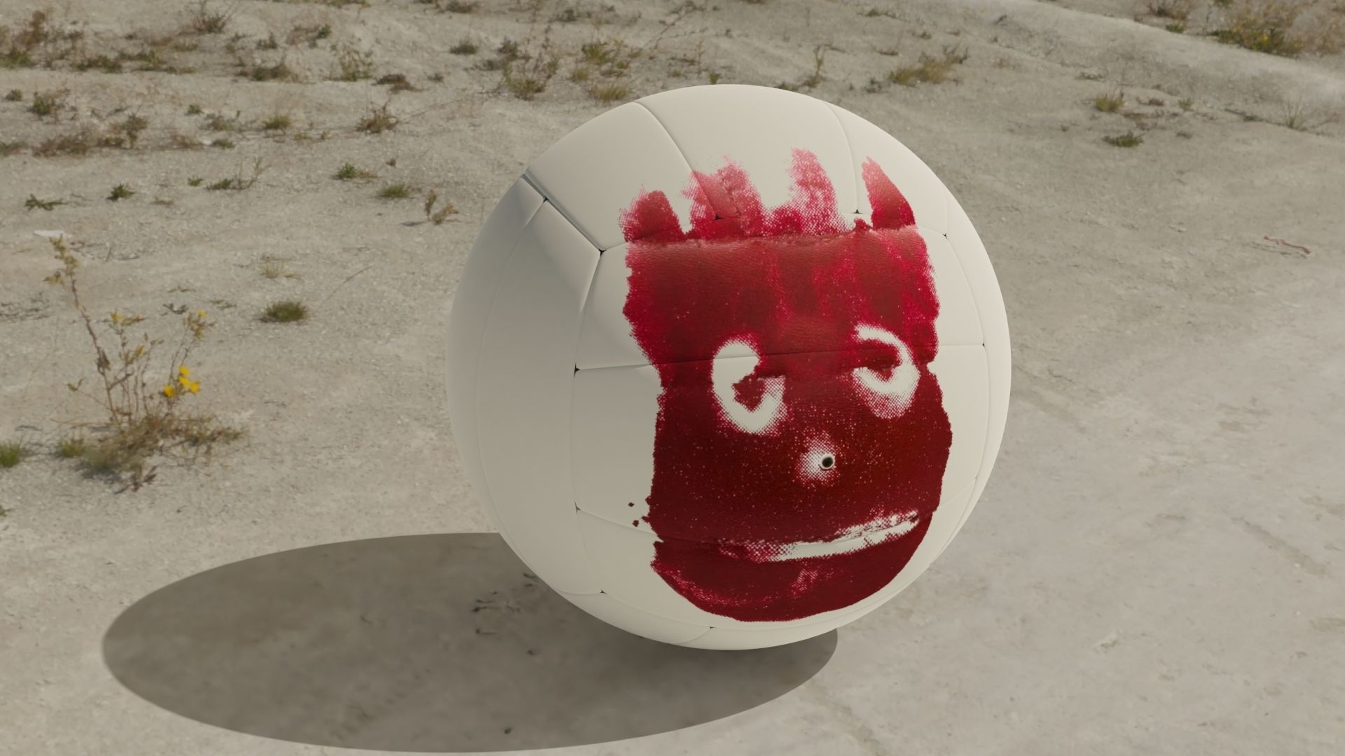 3d model of a Wilson volley ball Low-poly 3D model_6