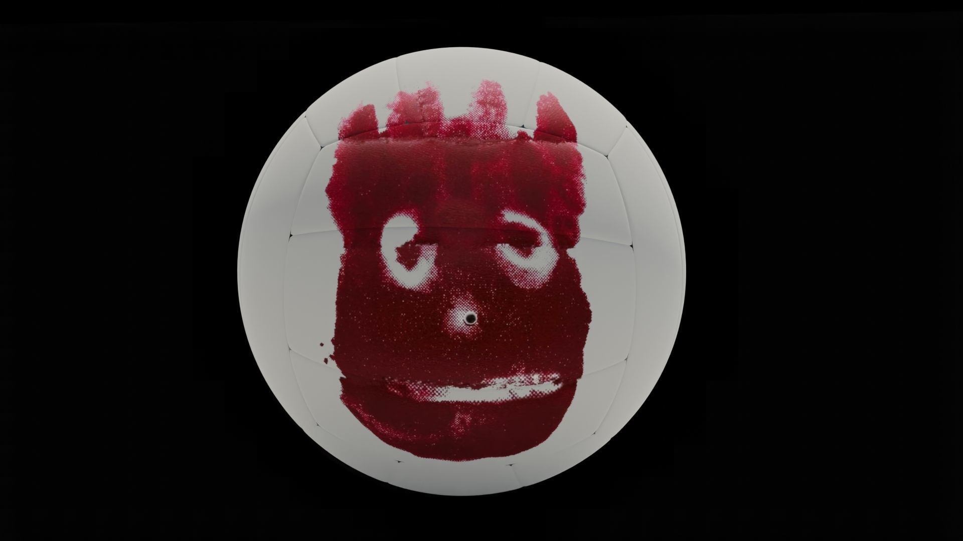 3d model of a Wilson volley ball Low-poly 3D model_5