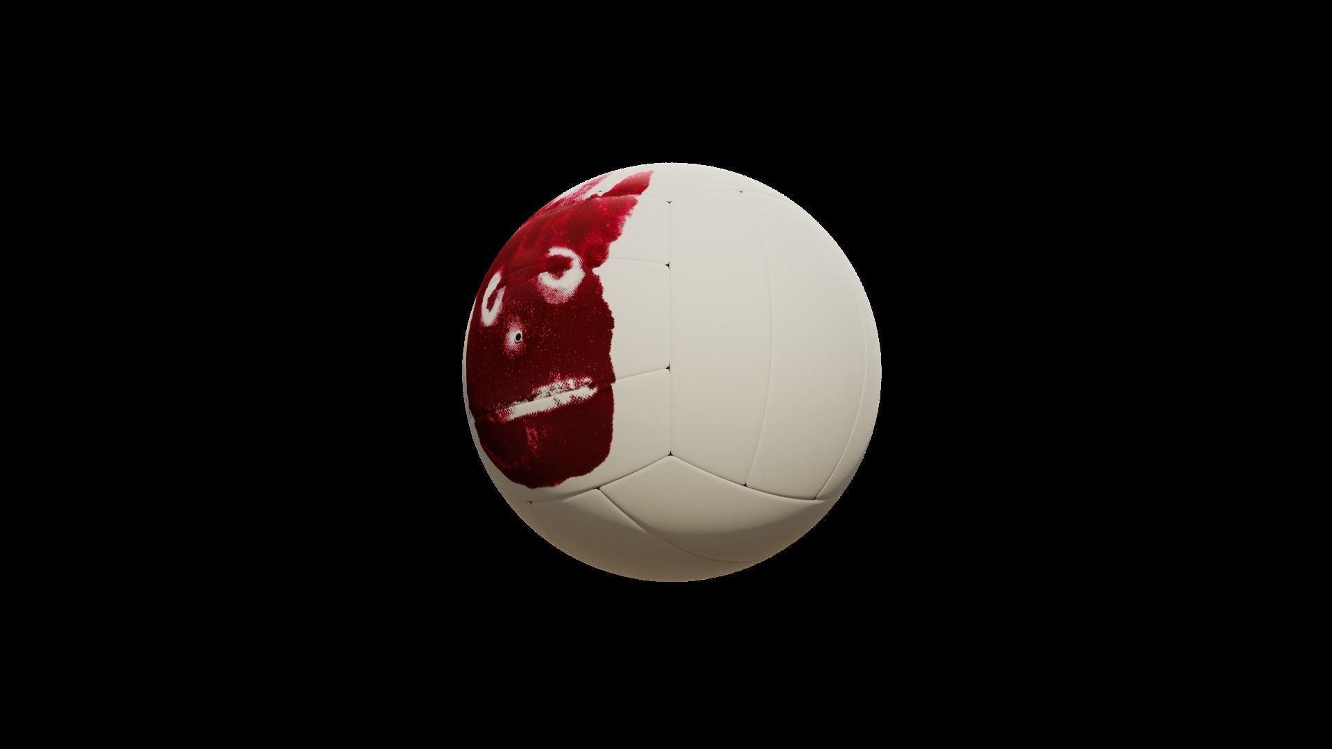 3d model of a Wilson volley ball Low-poly 3D model_1